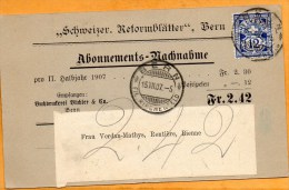 Switzerland 1907 Card Mailed - Lettres & Documents