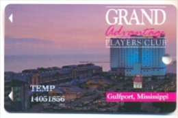 Grand Casino, Gulfport, MS, U.S.A,,  Older Used Slot Card,  Grandgulfport-1 - Cartes De Casino