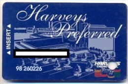 Harveys Casino, U.S.A., Older Used Slot Card,  Harveys-2 - Tarjetas De Casino