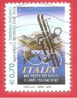 ITALIA REPUBBLICA USATO - 2013 - Turismo - Manifesto ENIT - € 0,70 - S. ---- - 2011-20: Afgestempeld
