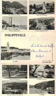 Afrique - Algérie - Skikda - Philippeville - Carte Multivue à 3 Volets - Poste Aux Armées AFN - 1957 - Skikda (Philippeville)
