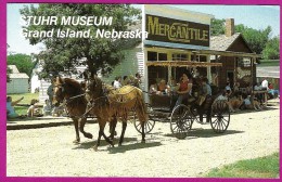 Stuhr Museum Prairie Pioneer Horse Tourists Grand Island NE 1970s Nice Scenic Postcard - Grand Island