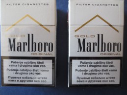 2 Etuis à Cigarettes Vides MARLBORO ROUMANIE - Empty Cigarettes Boxes