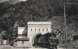 SUISSE - La Sortie Du Tunnel Du SIMPLON à BRIGUE (TRAIN) - Brigue-Glis 