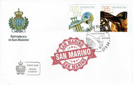 FDC SAN MARINO EUROPA MUSIC STRUMENTI MUSICALI - 2014