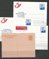 Belgique: Entiers Postaux -   Avis De  Changement D´adresse - Avis Changement Adresse