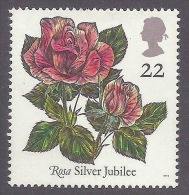 Great Britain 1991 Roses - Rosa Silver Jubilee, Flowers, Flora, Fiori, Rose MNH - Nuovi