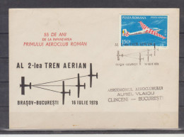 55 Ani De La Infintarea PRIMULUI AEROCLUB ROMAN - Storia Postale