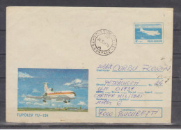 CARTE POSTALA  -TUPOLEV TU-154 - Storia Postale