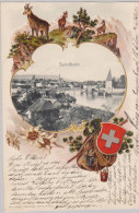 SO SOLOTHURN 1905-V-20 Solothurn Prägelitho Mit Foto Photo Gebr. Metz #19488 - Autres & Non Classés