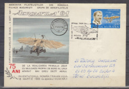 1981 - TRAIAN VUIA   Oblitération Spéciale - Covers & Documents