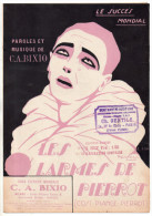 Les Larmes De Pierrot, Cosi Piange Pierrot, Bixio, Leger, Illustrateur Natoli, Partition Chant - Chant Soliste