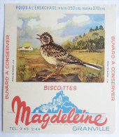 BUVARD BISCOTTES MAGDELEINE GRANVILLE N°7 ALOUETTE DES CHAMPS - Biscottes