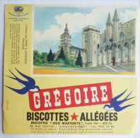 BUVARD BISCOTTES Allegees Gregoire - CHATEAU DES PAPES A AVIGNON (VAUCLUSE) - Zwieback