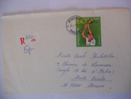 Bulgarie Lettre De Rousse 1990 Pour Monaco - Cartas & Documentos