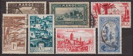 1923 - Rabat, Moulay Idriss - MAROC - Kasbah Des Oudalas, Foret De Cèdres - N° 106-137-139-182-249-258-262A -1923 - Oblitérés