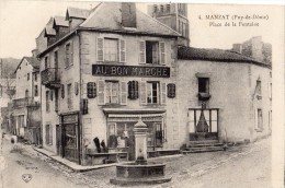 MANZAT PLACE DE LA FONTAINE AU BON MARCHE - Manzat