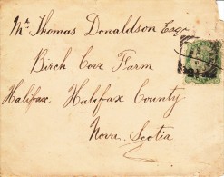 India Cover To Birch Cove, NS Franked With Scott #47 - 1882-1901 Impero