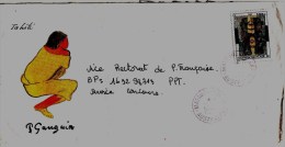 Lettre De Polynésie Française Ornée D'une Reproduction De Gauguin- TàD De Mataura-Tubuai De 2004 Sur N°698 De 2003 - Lettres & Documents