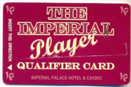 Imperial Palace Casino, Las Vegas, NV, U.S.A. Older Used Slot Card, Imperialp-3 - Casino Cards
