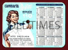 PORTUGAL - CAMISARIA MODERNA - ROSSIO - CALENDARIO E SELECTOR DE TEMPO - 1960 OLD CALENDAR - Petit Format : 1941-60