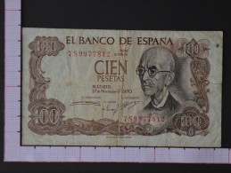 SPAIN  100  PESETAS  1970    -  (Nº07779) - 100 Pesetas