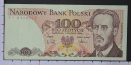 POLAND  100  ZLOTYCH  1988    -  (Nº07793) - Pologne