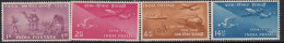 India MH 1954, Set Of 4, Centenery, Airplane, Train, Ship. Camel, Etc., White Gum - Unused Stamps