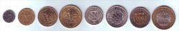 West African States 8 Coins Lot - Autres – Afrique