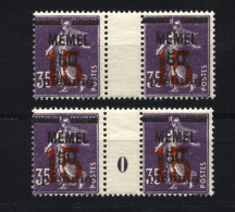 Memel,48,ZW + Ms 0,postfrisch - Memel (Klaipeda) 1923
