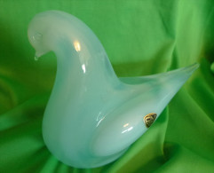 Vintage Ronneby Sweden FM Konstglas Glass Figurine Dove Bird Handwork Home Decor - Vidrio & Cristal