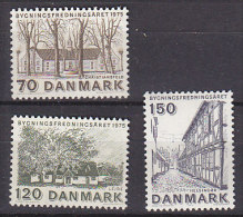 L4900 - DANEMARK DENMARK Yv N°598/600 ** ARCHITECTURE - Unused Stamps