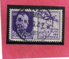 ITALIA REGNO ITALY KINGDOM 1942 PROPAGANDA DI GUERRA WAR PROMOTION CENT. 50 III TIPO USATO USED - Propagande De Guerre