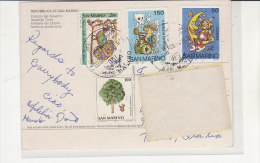 PO6067C# S.MARINO- STORIA POSTALE JACOVITTI  VG 1989 - Lettres & Documents