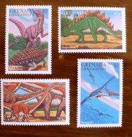 GRENADA GRENADINES Prehistoire. Animaux Prehistoriques (yvert N° 2102/05) ** MNH, Sans Charniere. - Vor- U. Frühgeschichte