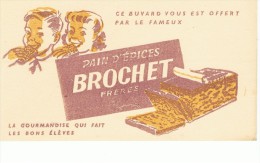 VIEUX PAPIERS-BUVARD-PUB-ALIMENTAIRE-PAIN D'EPICE-BROCHET-11,5 X 22 Cm- - Gingerbread