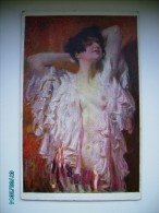 GLAMOUR LADY ,  EROTIC NUDE , SCHMUTZLER  , OLD POSTCARD , O - Schmutzler, L.