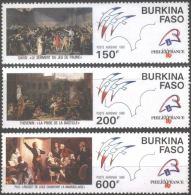 BURKINA  FASO - MILITAR - FRANC. REVOLUTION - PHILEXFRANCE - 1989 - MNH** - Franse Revolutie