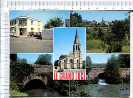 LE GRAND LUCE  -  5 Vues : Poste - Panorama - Eglise  - Ponts Sur Veuve - Le Grand Luce