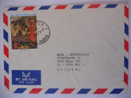 Rwanda Lettre De Kigali 1988 Pour Suisse - Oblitérés