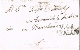 9459. Carta Entera Pre Filatelica SEVA (Barcelona) 1803 - ...-1850 Vorphilatelie