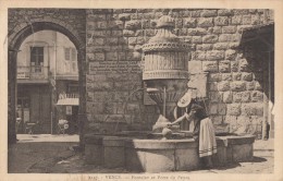 Delcampe - 1955 VENCE FONTAINE ET PORTE DU PEYRA - Vence
