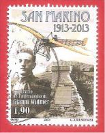 SAN MARINO USATO - 2013 - Centenario Dell'atterraggio Di Gianni Widmer A San Marino - € 1,90 - S. 2398 - Usados