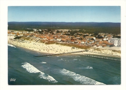 Cp, 40, Mimizan-Plage, La Ville, La Plage, Voyagée 1980 - Mimizan Plage