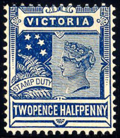 Victoria #183 (SG #335) Mint Hinged 2-1/2p Dark Blue Victoria From 1899 - Mint Stamps