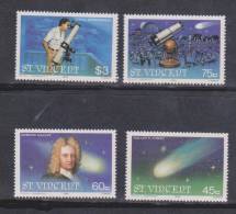 St Vincent 1986 Halleys Comet Astronomy Set 4 MNH - St.Vincent Und Die Grenadinen