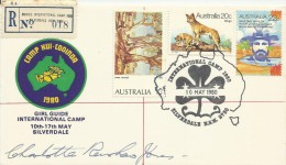 Australia 1980 Silverdale International Girl Guide Signed  Registered Souvenir Cover 10 May 1980 - Covers & Documents