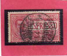 ITALIA REGNO ITALY KINGDOM 1903 ESPRESSI EFFIGIE RE VITTORIO EMANUELE ESPRESSO SPECIAL DELIVERY CENT. 25 USATO USED - Poste Exprèsse