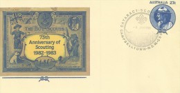Australia 1986 Cataract Scouts Conference Prepaid Envelope Souvenir Postmark - Covers & Documents