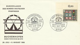 Germany 1966 Buckenhofen Scout Camp Souvenir Cover - Brieven En Documenten